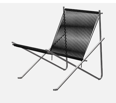 black danish sling chair