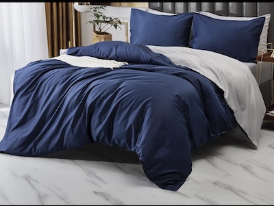 blue bed duvet